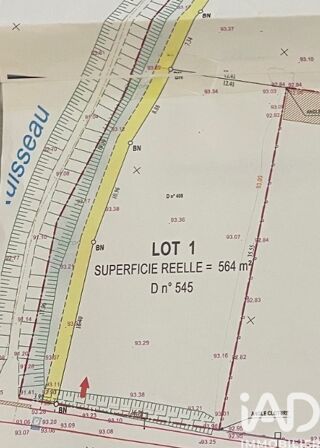 Terrain � vendre 564 m�