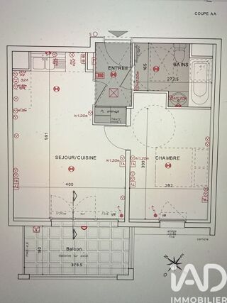  Appartement � vendre 2 pi�ces 40 m�