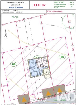  Terrain � vendre 560 m�