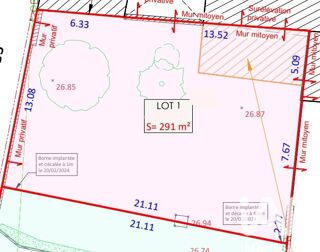  Terrain � vendre 291 m�
