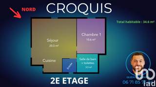  Appartement � vendre 2 pi�ces 35 m�