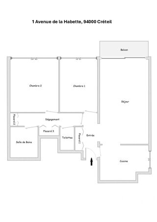  Appartement  vendre 3 pices 66 m