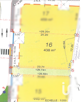  Terrain  vendre 438 m