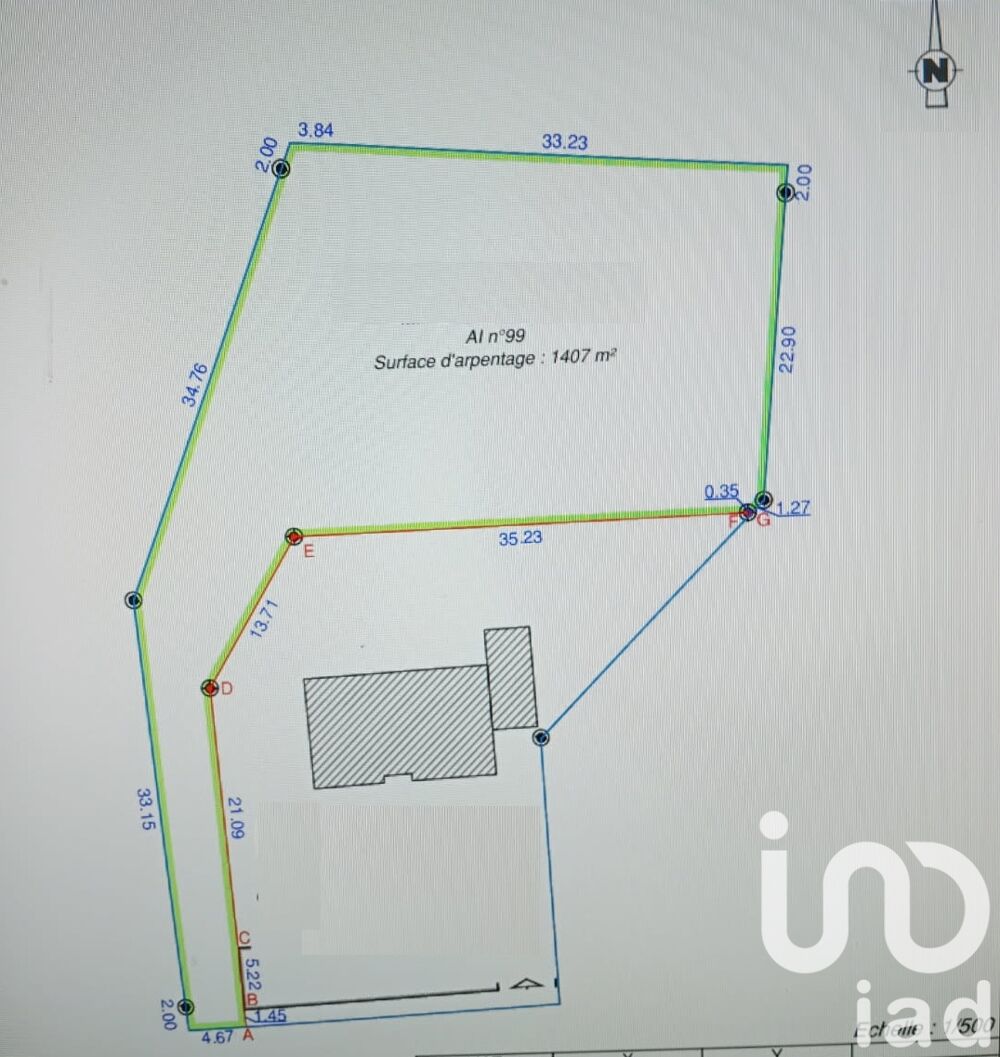 Vente Terrain Vente Terrain 1 407 m&sup2; Monc�-en-belin