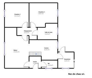  Maison � vendre 3 pi�ces 59 m�