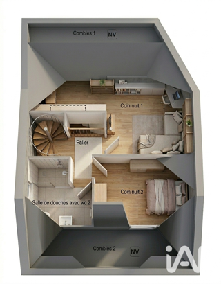  Appartement � vendre 3 pi�ces 46 m�