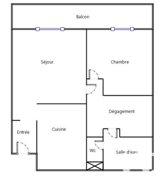  Appartement � vendre 2 pi�ces 50 m�