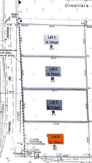  Terrain � vendre 700 m�