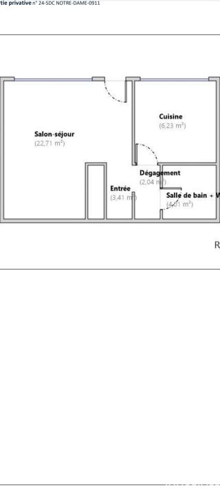  Appartement � vendre 1 pi�ce 38 m�