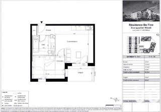  Appartement � vendre 2 pi�ces 44 m�