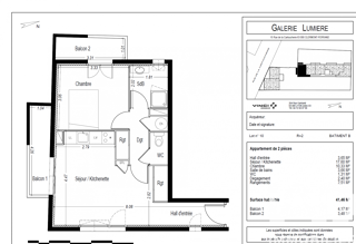  Appartement � vendre 2 pi�ces 42 m�