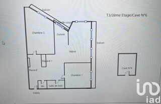  Appartement  vendre 3 pices 74 m