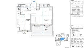  Appartement  vendre 2 pices 41 m