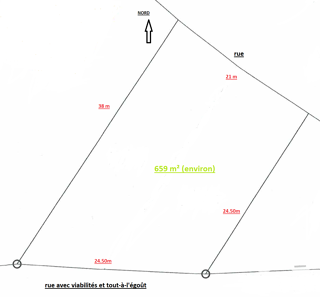  Terrain � vendre 659 m�