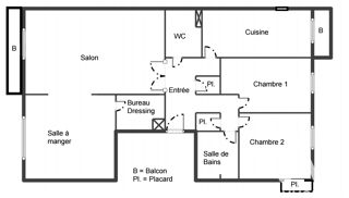  Appartement � vendre 4 pi�ces 86 m�
