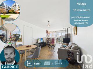  Appartement  vendre 3 pices 65 m