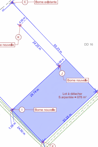  Terrain � vendre 878 m�