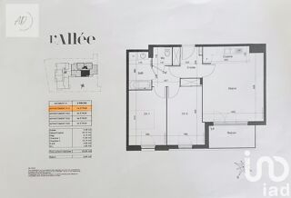  Appartement  vendre 3 pices 64 m