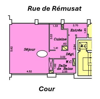  Appartement � vendre 2 pi�ces 44 m�