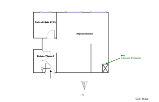  Appartement � louer 1 pi�ce 25 m�