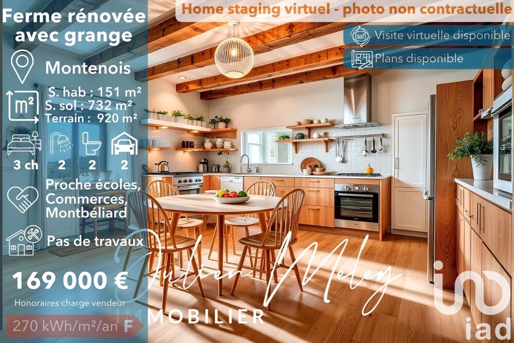Vente Maison Vente Ferme 10 pices Montenois