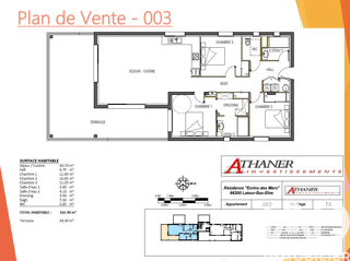  Appartement � vendre 4 pi�ces 103 m�