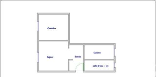  Appartement  vendre 2 pices 38 m