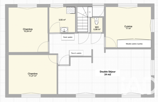  Maison � vendre 3 pi�ces 69 m�