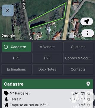  Terrain � vendre 3730 m�