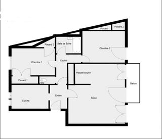  Appartement � vendre 4 pi�ces 74 m�