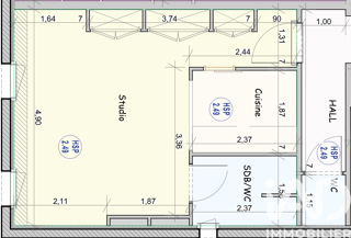  Appartement � vendre 1 pi�ce 32 m�