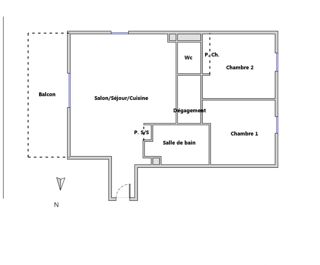  Appartement � vendre 3 pi�ces 58 m�