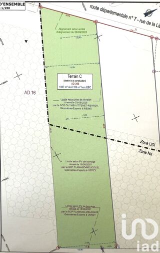  Terrain � vendre 1087 m�