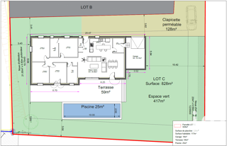  Terrain � vendre 820 m�