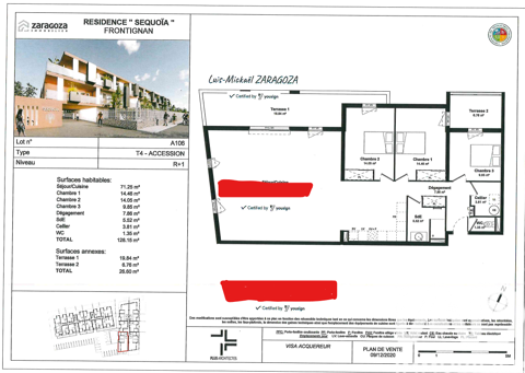   Location Appartement 4 pi�ces Appartement - 4 pi�ce(s) - 128 m�