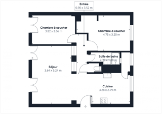  Appartement � vendre 4 pi�ces 64 m�