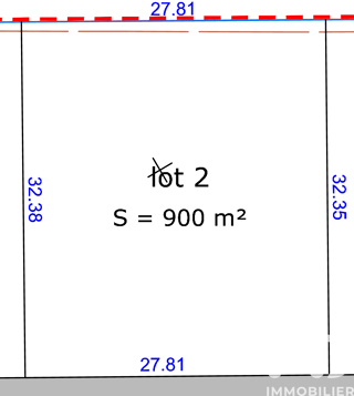 Terrain � vendre 900 m�