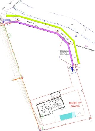  Terrain � vendre 820 m�