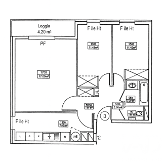  Appartement � vendre 3 pi�ces 63 m�