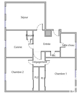  Appartement  vendre 3 pices 69 m