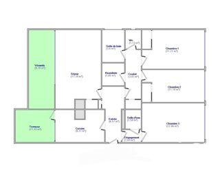  Appartement � vendre 5 pi�ces 80 m�