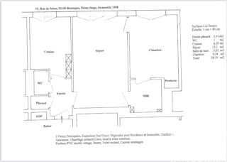  Appartement � vendre 2 pi�ces 38 m�