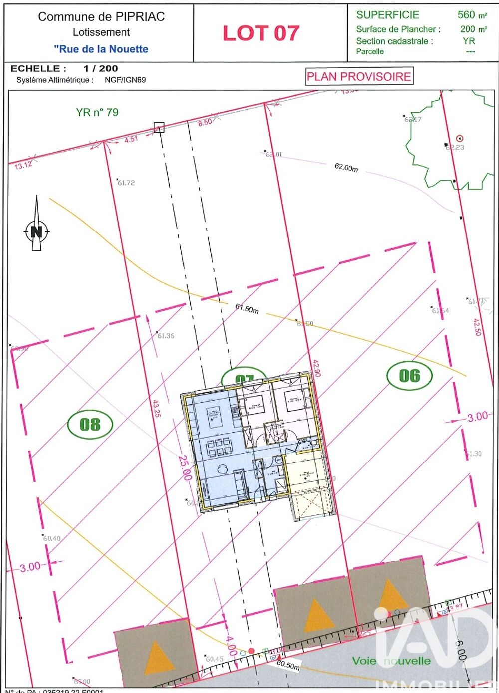 Vente Terrain Vente Terrain � b�tir 560 m&sup2; Pipriac