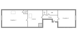  Appartement  vendre 3 pices 55 m