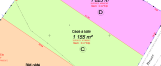  Terrain � vendre 1155 m�