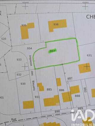  Terrain � vendre 1072 m�