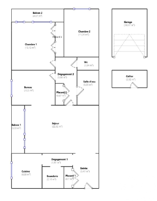  Appartement � vendre 4 pi�ces 88 m�