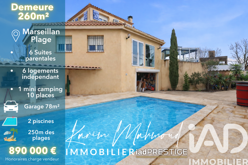 � vendre  Maison Marseillan (34340)
