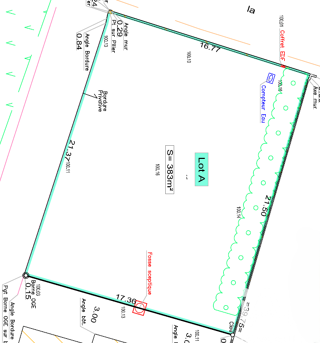  Terrain � vendre 383 m�