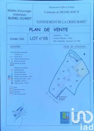  Terrain  vendre 713 m